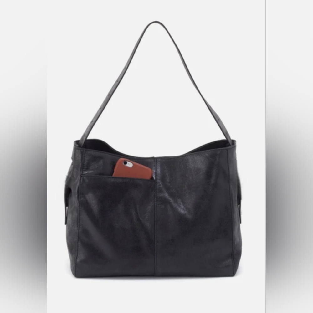 HOBO Black Leather Hobo Bag
